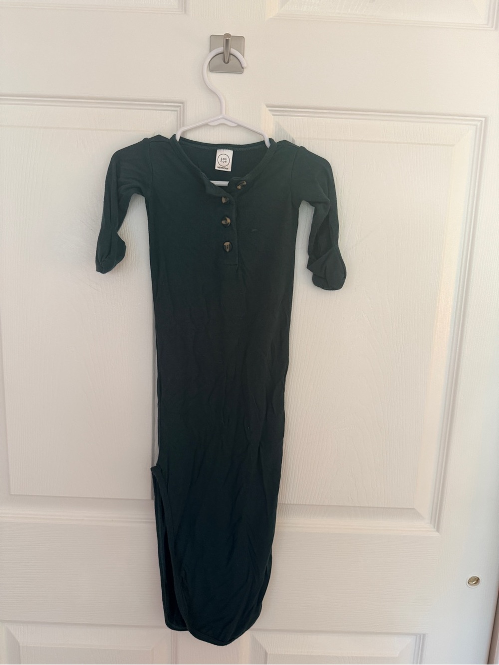 Lou Lou & Company Newborn Knotted Gown with Button Front